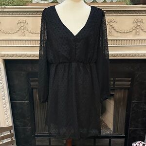 SHEIN Elegant Black Sheer Dress size 2XL